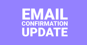 Email confirmation update